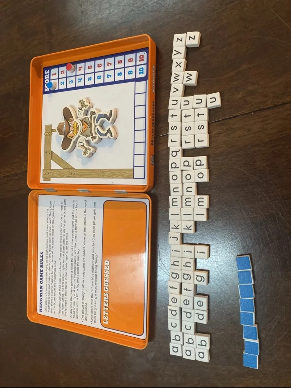 Take 'N Play Hangman Magnetic Word Game - Blue and Orange